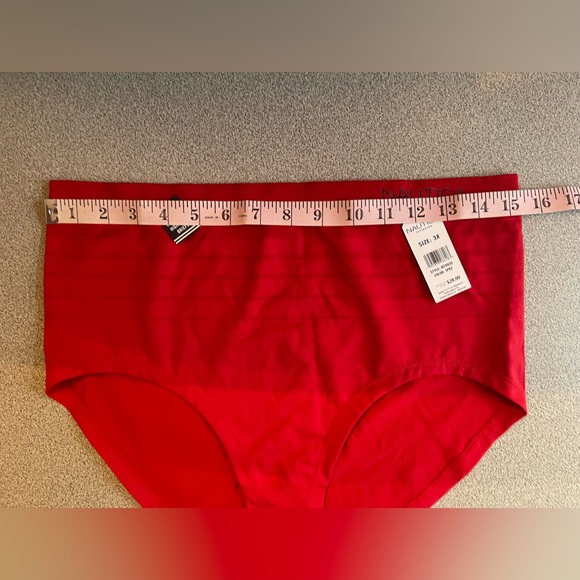 Nautica Intimates Red High Waisted Brief Underwear Size 3X - Picture 9 of 9